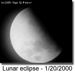 image of the lunar eclipse - 1/20/2000