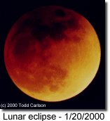 image of the lunar eclipse - 1/20/2000